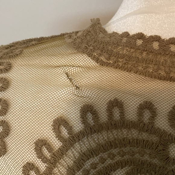 Lace Kimono Olive Green Size S/M cotton/nylon festival boho summer concert beach - Picture 5 of 7